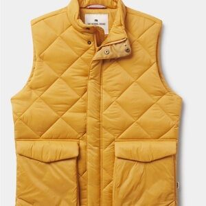 The Normal Brand Parker Quilted Vest Goldenrod -  size L - New tags missing